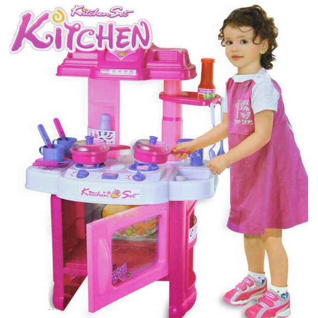 Đồ chơi nhà bếp 2 in 1 kitchen set 008-58 có âm thanh và ánh sáng