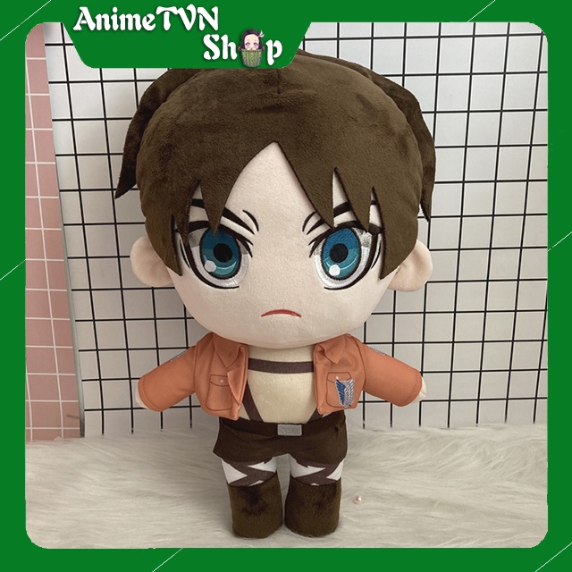 Búp bê nhồi bông hình nhân vật Anime Manga Attack on Titan (Tấn công người khổng lồ) (20 cm) - Cute Siêu dễ thương