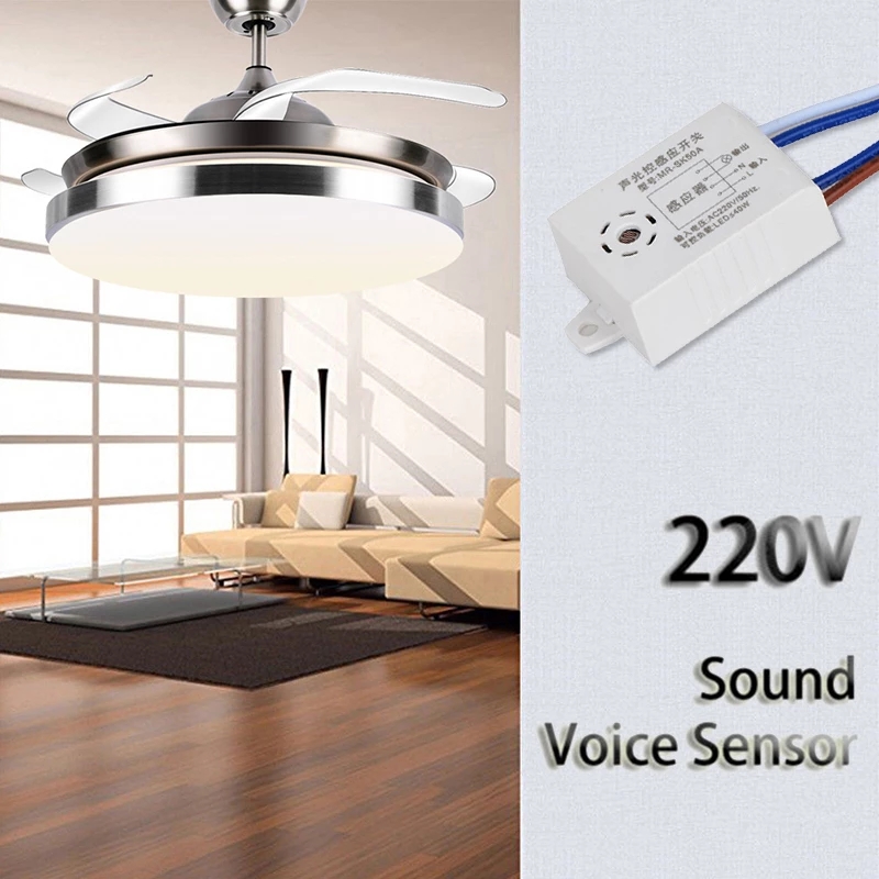 Intelligent Sound Sensor Switch 220V / Auto Street Light On Off Switch / Sound Detector Voice Sensor / Home Light Accessories