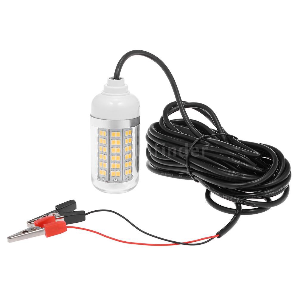 Đèn LED 12V 15W dùng dưới nước dùng để thu hút cá với dây điện 30ft và pin