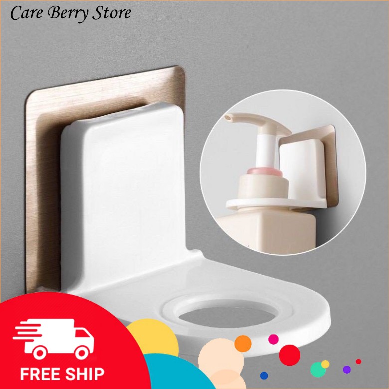 Miếng dán tường treo chai, lọ, bình dầu gội, sữa tắm, nước rửa tay trong nhà tắm, miếng dán treo nước rửa bát