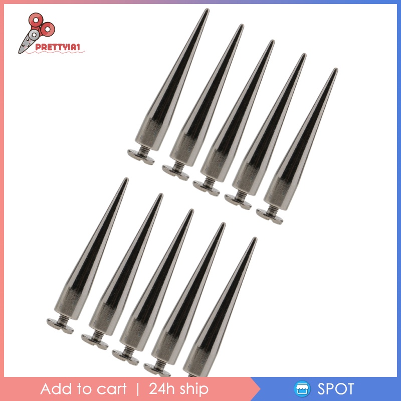 Set 10 Đinh Tán Hình Nón 7x40mm Chuyên Dụng Làm Đồ Da Thủ Công