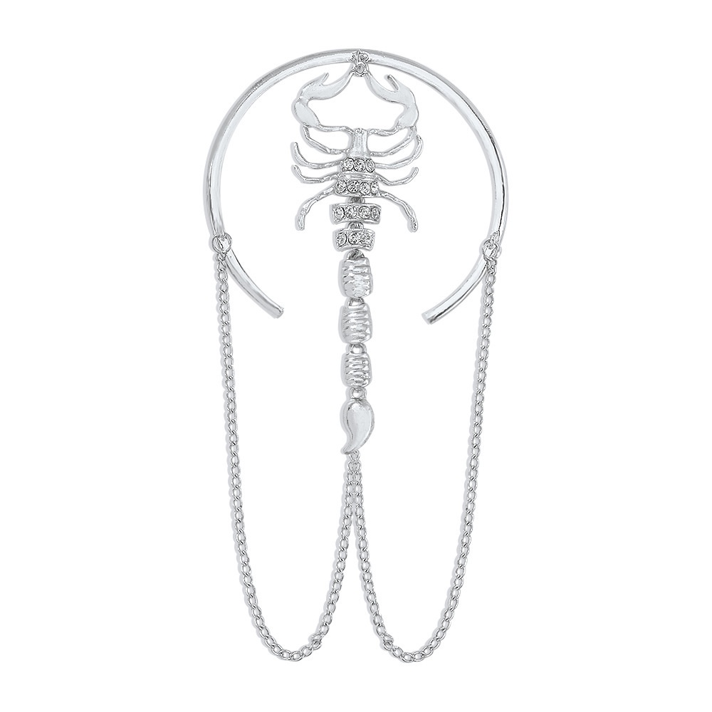 Vòng đeo cánh tay hình bọ cạp đính đá giả kim cương phong cách Harajuku cá tính 19A1538