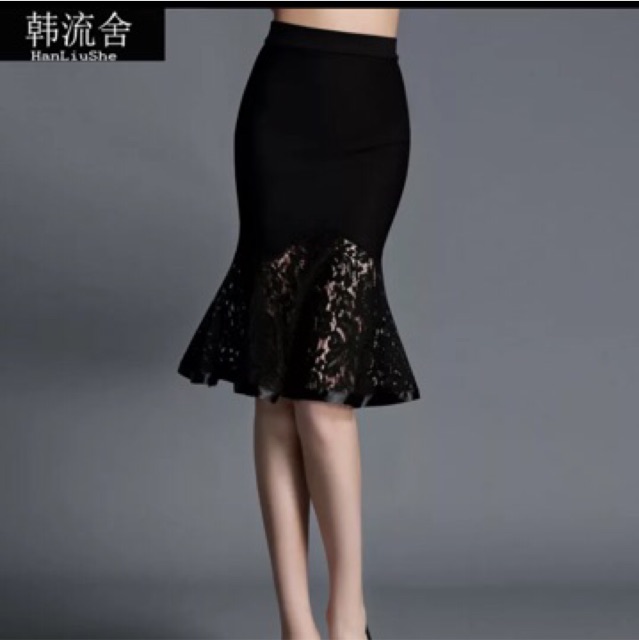 [RẺ VÔ ĐỊCH] Chân váy đuôi cá bằng ren thời trangcông sở 60cm | BigBuy360 - bigbuy360.vn