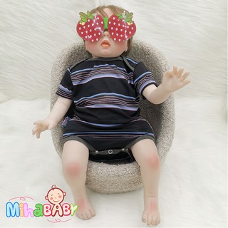Bộ Bodysuit Họa Tiết Sọc - Mihababy - BCD_SOCHONGXANHXAMDEN