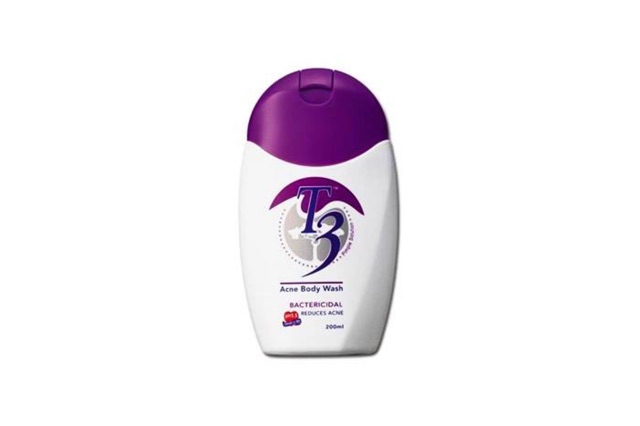 Sữa tắm ngừa mụn T3 ACNE BODY WASH - Ngừa mụn toàn thân (Mụn lưng, ngực, bụng, mông), mụn do nang lông, mụn trứng cá