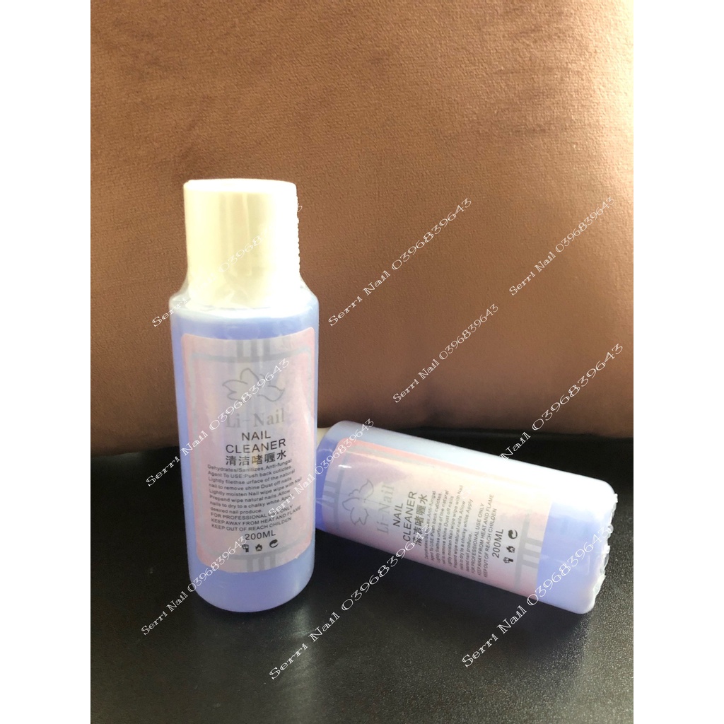 NƯớc Lau Gel, Phá Gel, Rửa Cọ Linail Chai 200ml