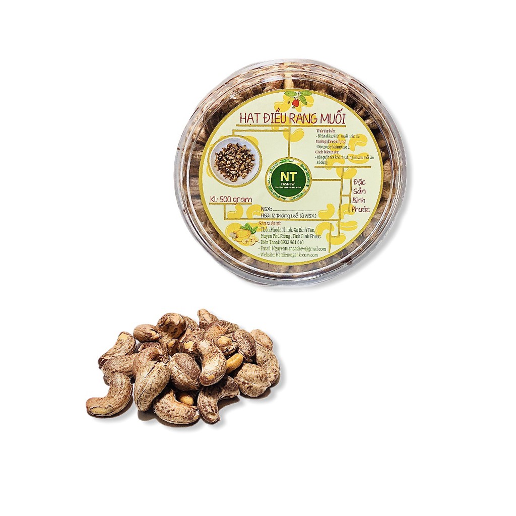 500GRAM Hạt Điều Rang Muối Chưa Bóc Vỏ lụa( Hàng chuẩn size nhỏ số lượng hạt 750 hạt/1kg) | BigBuy360 - bigbuy360.vn