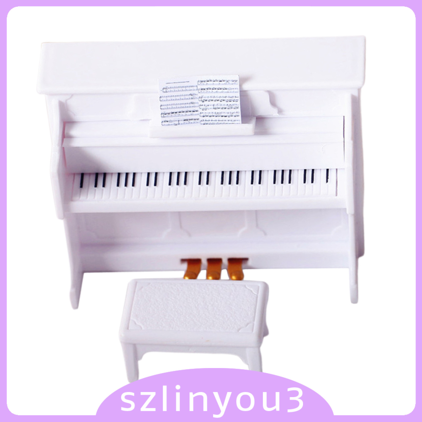 Đàn Piano Mini Tỉ Lệ 1 / 12 1 / 6 Cho Nhà Búp Bê