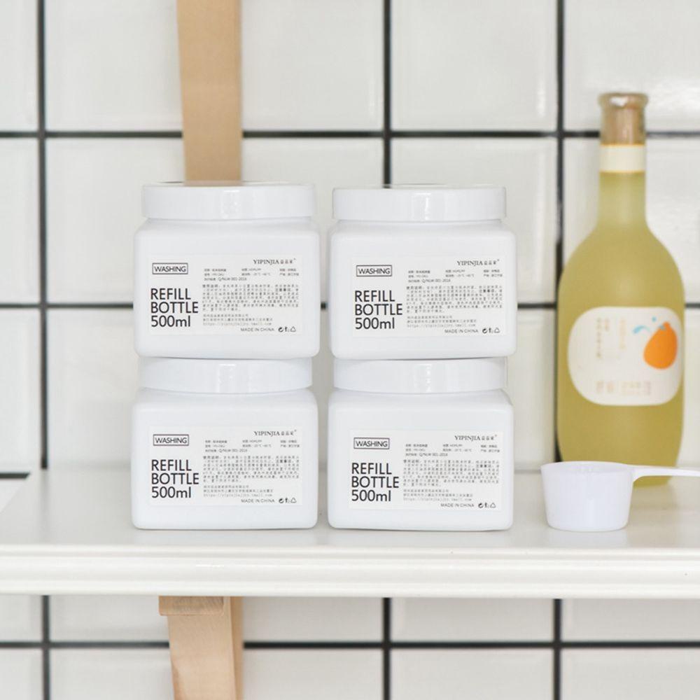 Hộp Đựng Đồ Giặt Trang Trí Đơn Giản Chống Nước Kèm Muỗng Và Nắp Thay Thế