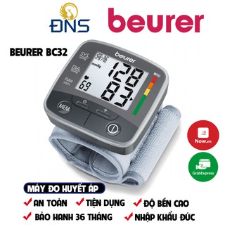 Máy đo huyết áp cổ tay beurer bc32 nhập khẩu chlb đức - bảo hành 2 năm