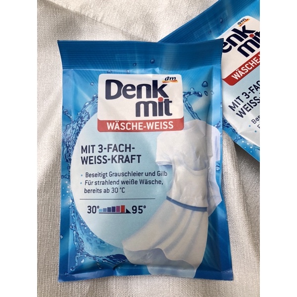 Denkmit - Bột giặt tẩy trắng quần áo, tăng độ trắng sáng Wasche Weiss 50g - Hàng Đức