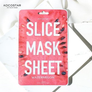 (GRAB / NOWSHIP) (Date 09-06-2022) Mặt Nạ Lát Dưa Hấu Kocostar KOCOSTAR’s Watermelon Slice Mask Sheet