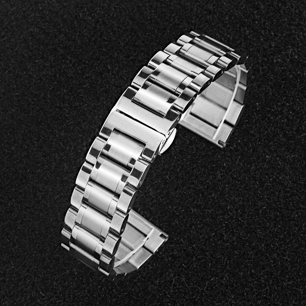 Dây Đeo Đồng Hồ Bằng Thép Không Gỉ 12mm 14mm 16mm 17mm 18mm 19mm 20mm 21mm 22mm 23mm 24mm