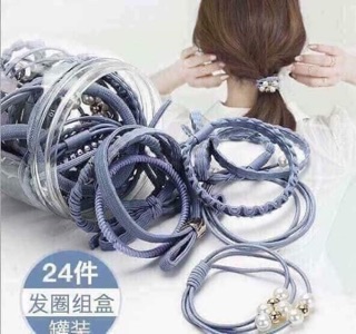 #Hộp chun cột tóc người lớn 12 món ( SHOPTRANGMON)