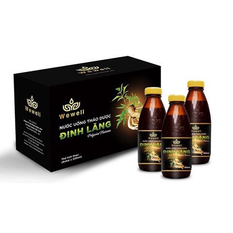 Nước uống thảo dược Đinh lăng [Chai thủy tinh 250ml]
