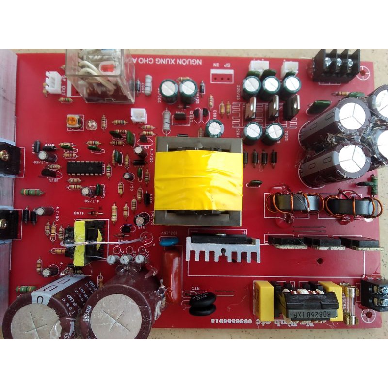 Nguồn xung cho amply 650W, tích hợp role bảo vệ loa.