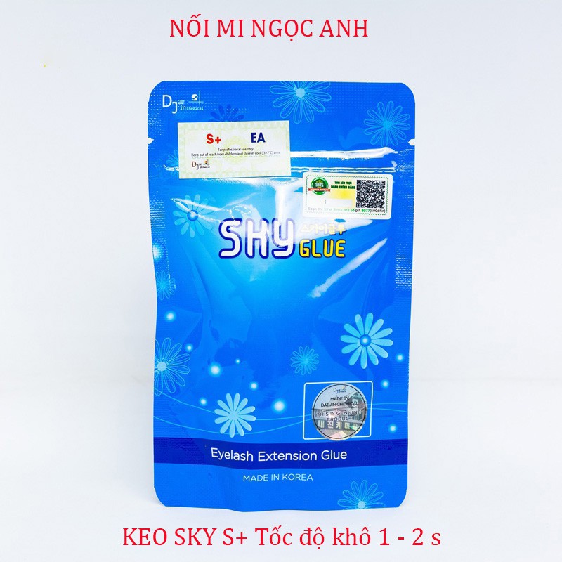 Keo sky S+ khô nhanh 1-2s, thích hợp để tạo fan hoặc nối cho khách, dành cho thợ lành nghề