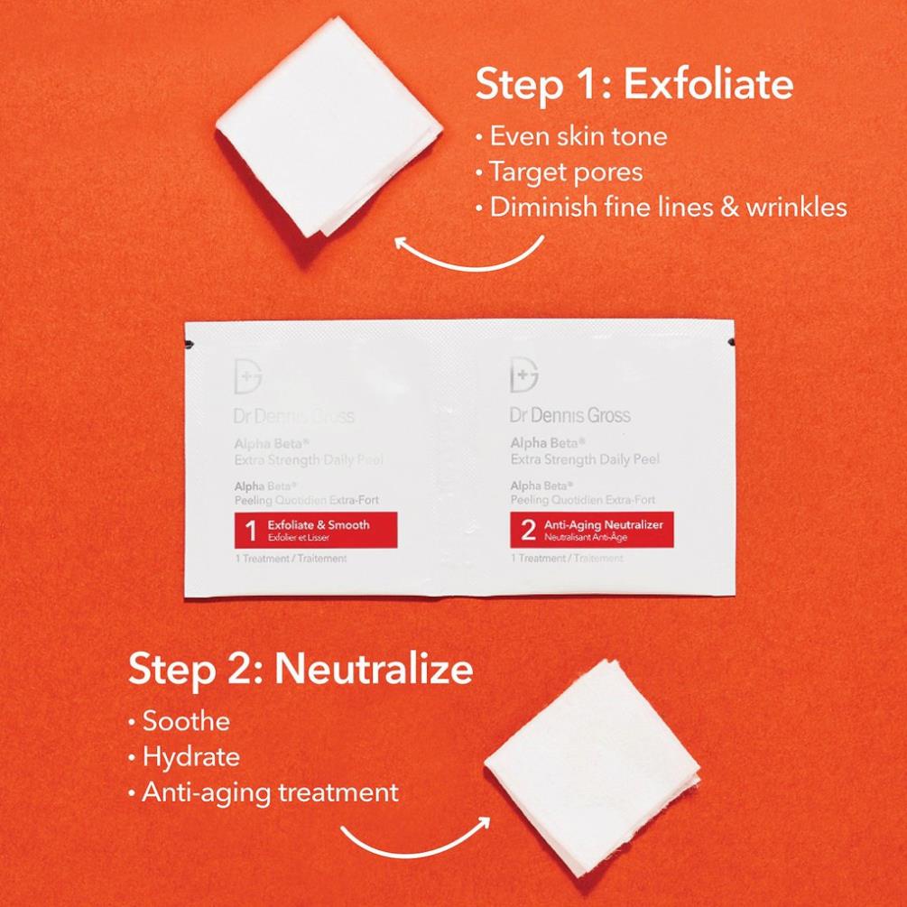 DR DENNIS GROSS  Bộ tẩy da chết hoá học Alpha Beta Extra Strength / Universal / Ultra Gentle Daily Peel