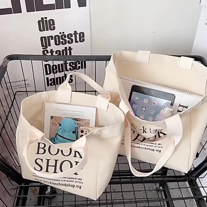 Ebinlands Túi Đựng Hộp Cơm Trưa Bằng Vải Bố Xách Tay Cỡ Nhỏ / Lớn Nhiều Màu Sắc Dùng Khi Đi Dã Ngoại Dành Cho Nữ | BigBuy360 - bigbuy360.vn