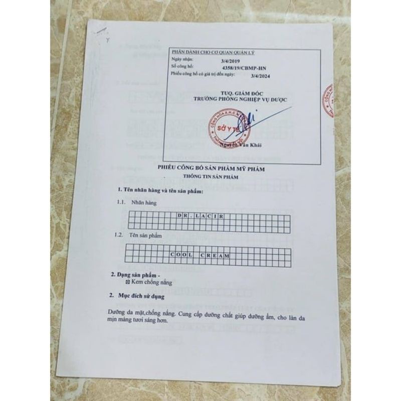 kem cool cream drlacir (kem lạnh dưỡng da chống nắng ) | BigBuy360 - bigbuy360.vn
