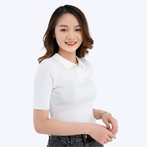 Áo len nữ YODY có cổ polo kiểu tay lỡ co giãn, mền mịn ALN4036