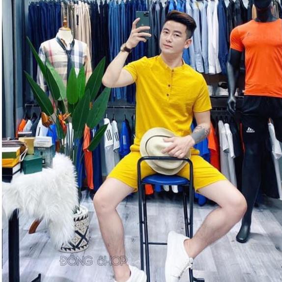 Bộ Đũi Nam - Bộ Đồ Cộc Tay Nam Set Đũi Cộc Tay Chất Mặc Hè Mát Nhẹ Như Không - BN50 - HIEN FASHION BOUTIQUE - MEN  ྇