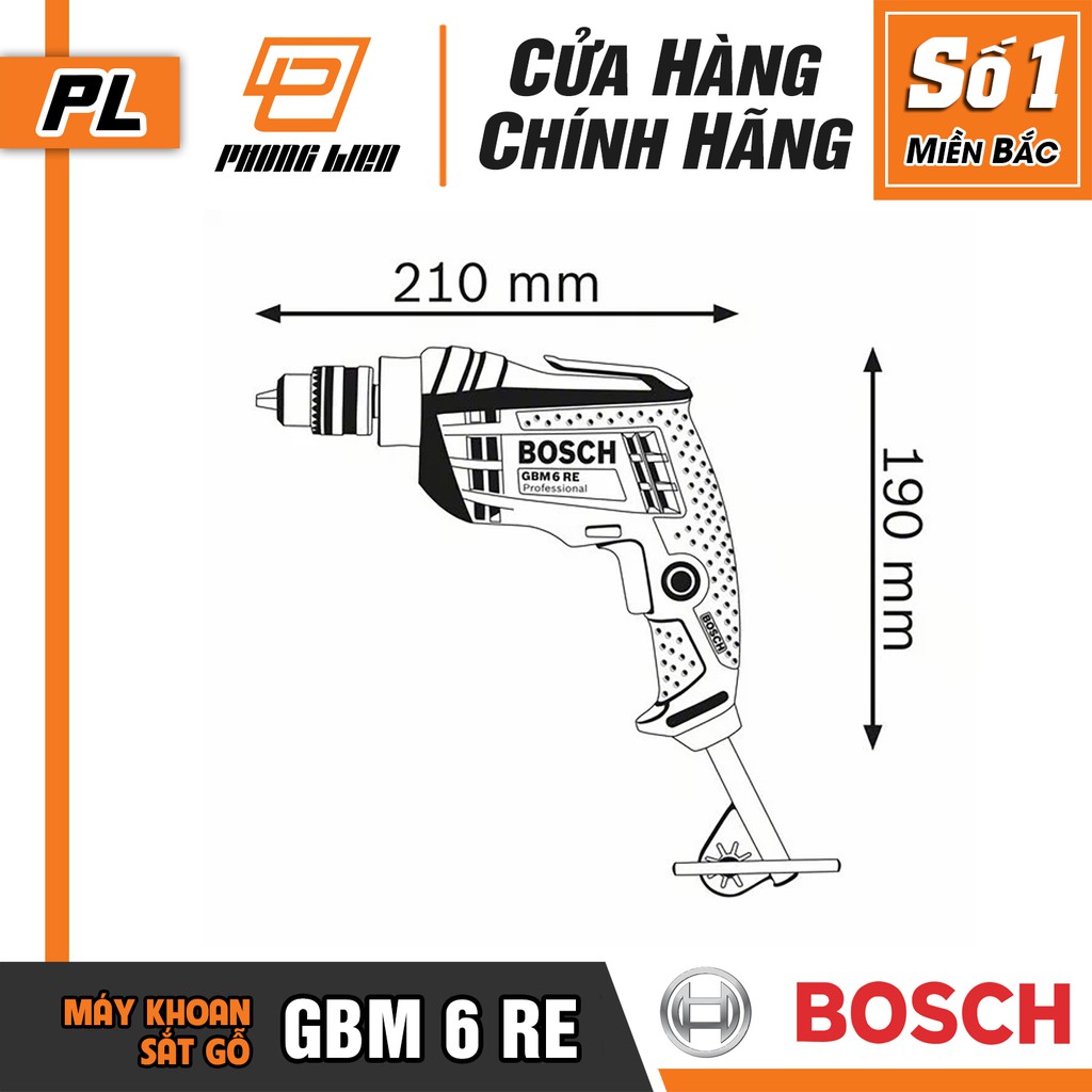 Máy Khoan Bắt Vít Bosch GBM 6 RE  - Hàng Chính Hãng