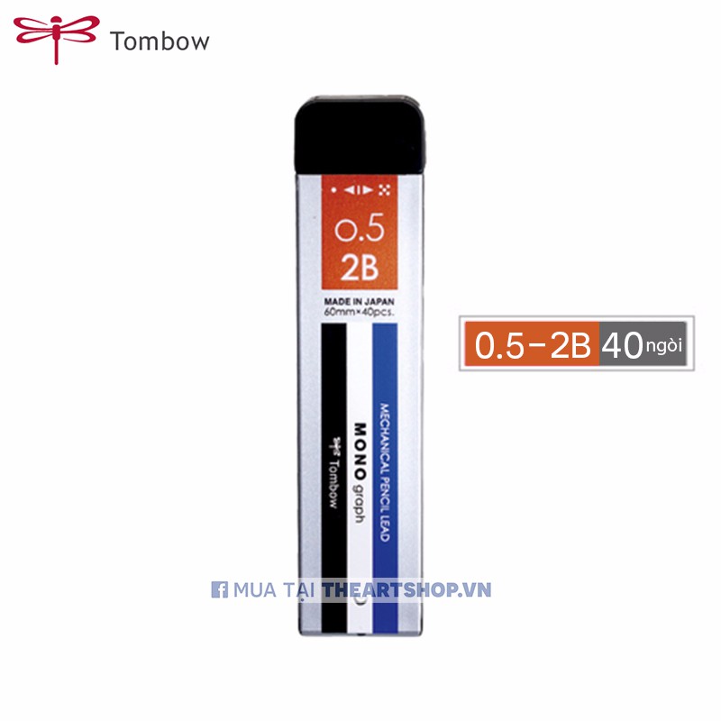Ngòi chì bấm cơ khí màu đen TOMBOW Mono Graph MG THEARTSHOP