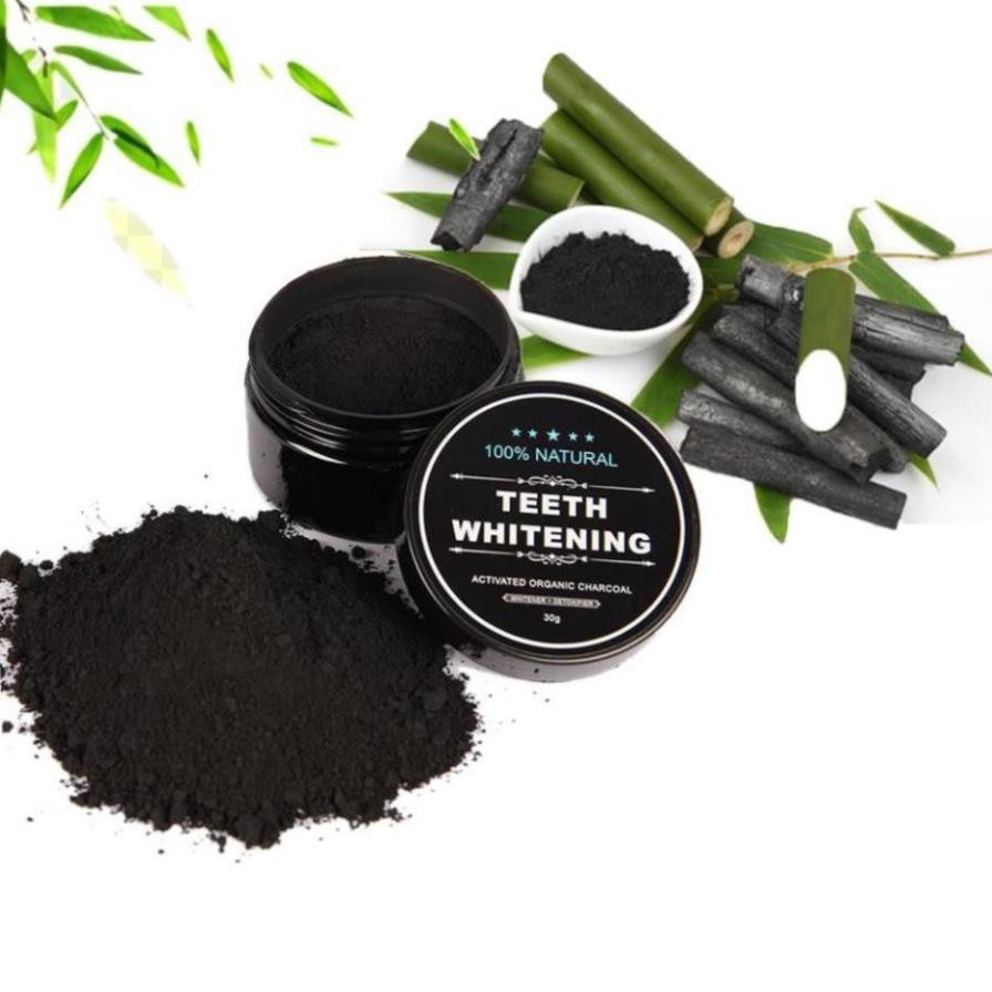 Bột Tẩy Trắng Răng Than Tre Hoạt Tính Cao Cấp 30g.