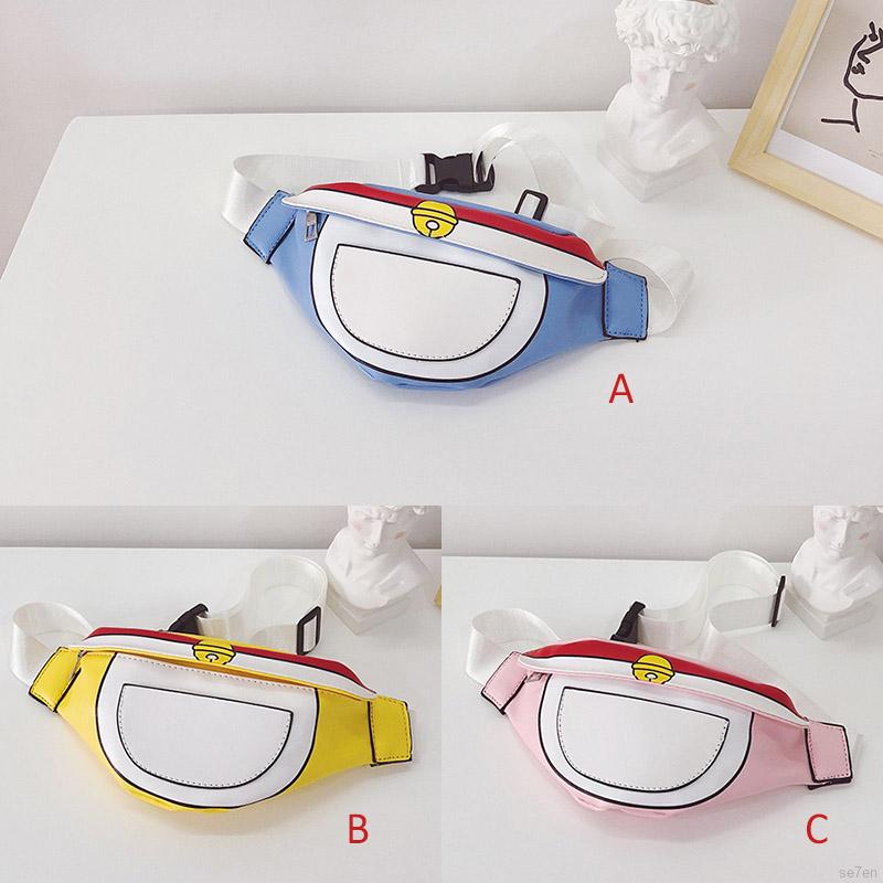 Se7en Kids Cartoon Print Chest Bag Belt Chest Hip Crossbody Shoulder Messenger Bags For 2-6Y