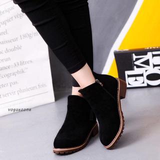 Giày Boot Da Lộn Thời Trang Cho Nữ