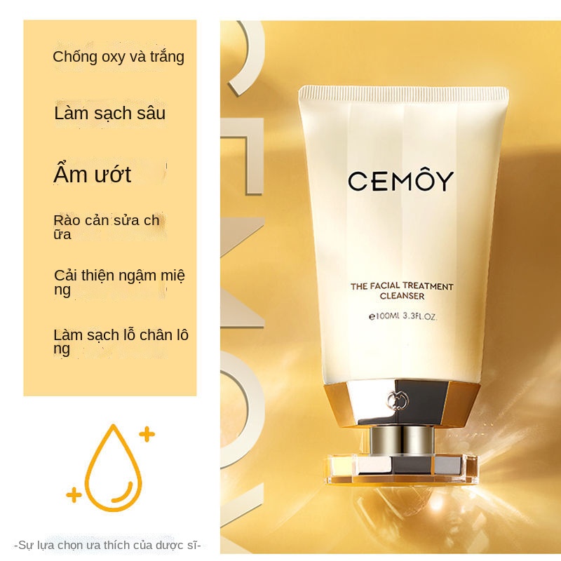 ♨Sữa rửa mặt CEMOY của Úc dành cho nữ bạch kim lumen axit amin làm sạch bọt làm sạch sâu kiểm soát dầu dưỡng ẩm nhẹ nhàn