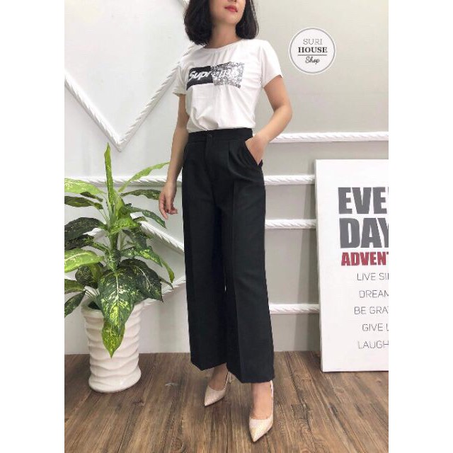 Quần ống suông rộng khoá trước siêu đẹp | BigBuy360 - bigbuy360.vn
