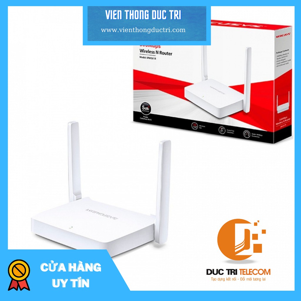 Bộ Phát Sóng Wifi Mercusys MW 301R Chuẩn Tốc Độ 300Mbps - Hàng chính hãng | BigBuy360 - bigbuy360.vn