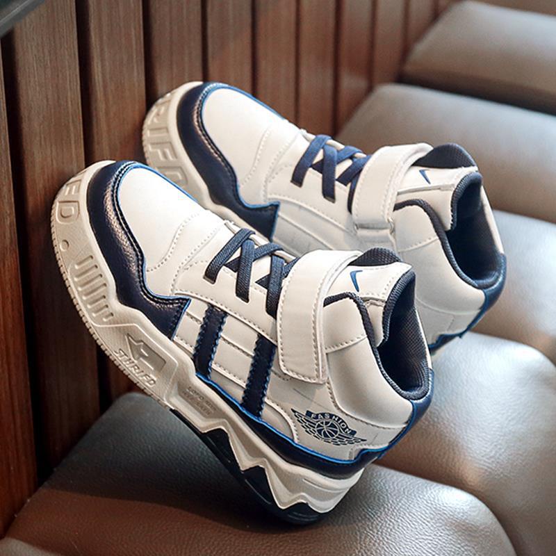 New boys' shoes 2022 summer new children's sports shoes medium and large children's air force one high-top board shoes for teenagers QWTA