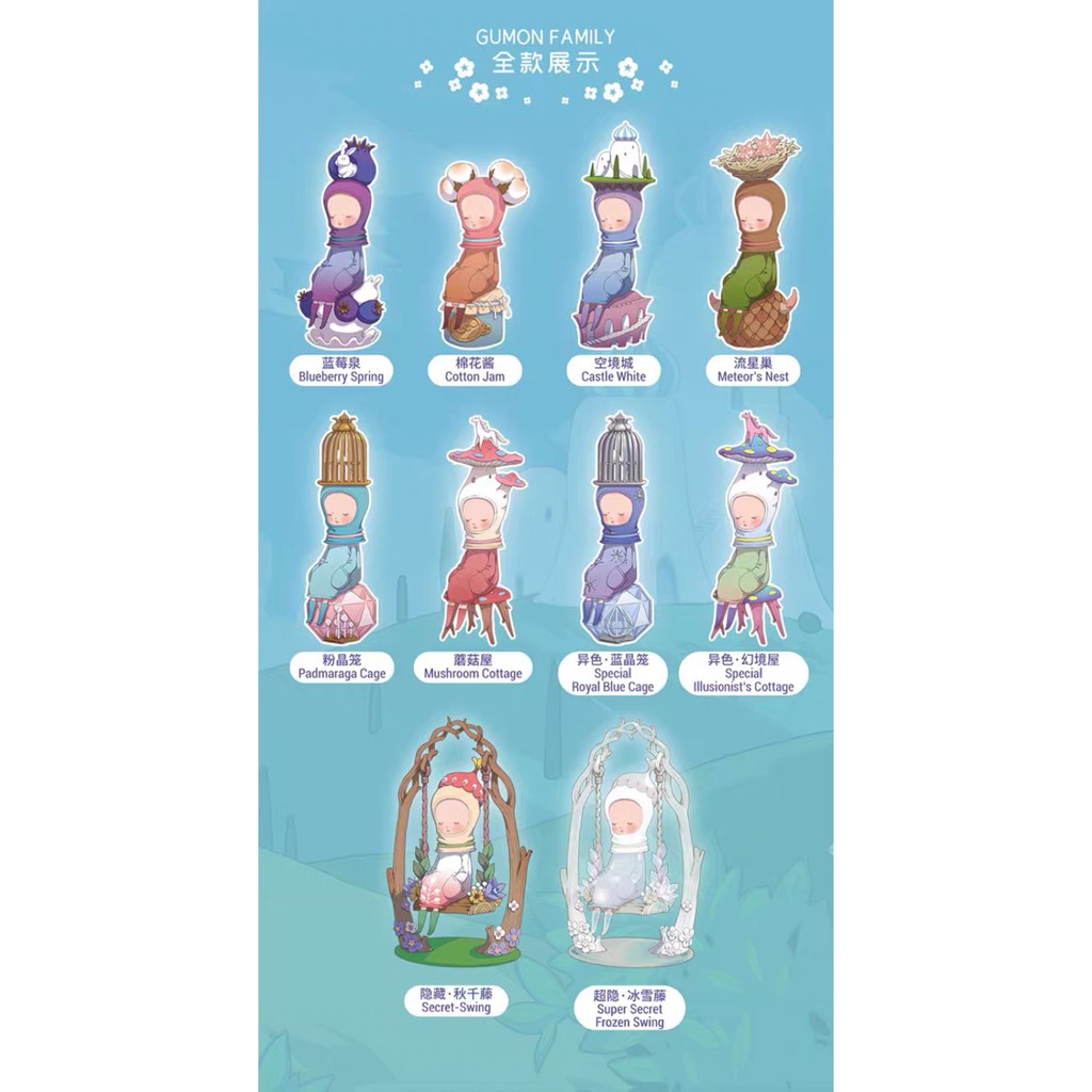 Mô Hình Búp Bê Gumon Fairy Garden Series Popmart Dễ Thương Làm Quà Tặng Cho Bạn Bè