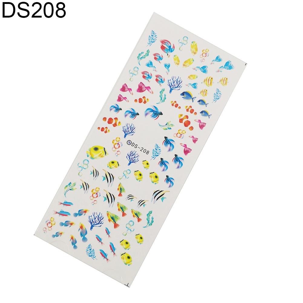 Miếng Dán Trang Trí Móng Tay Chống Nước Hình Vỏ Sò Sao Biển DIY