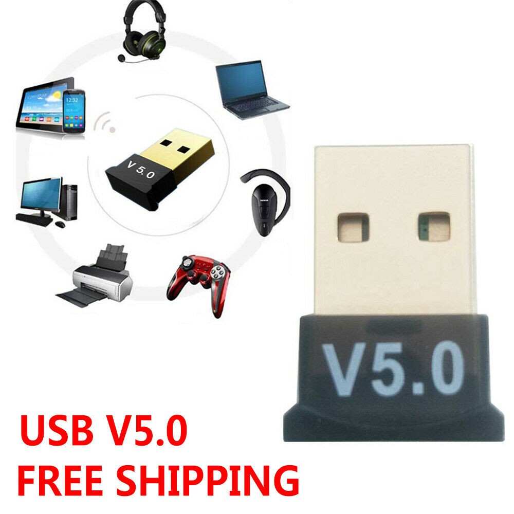 USB Bluetooth 5.0 Dongle CSR, thu phát bluetooth cho PC và Laptop