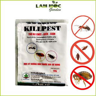 Phấn Diệt Kiến, Bọ Chét, Gián KillPest Dạng Bột Gói 50gr