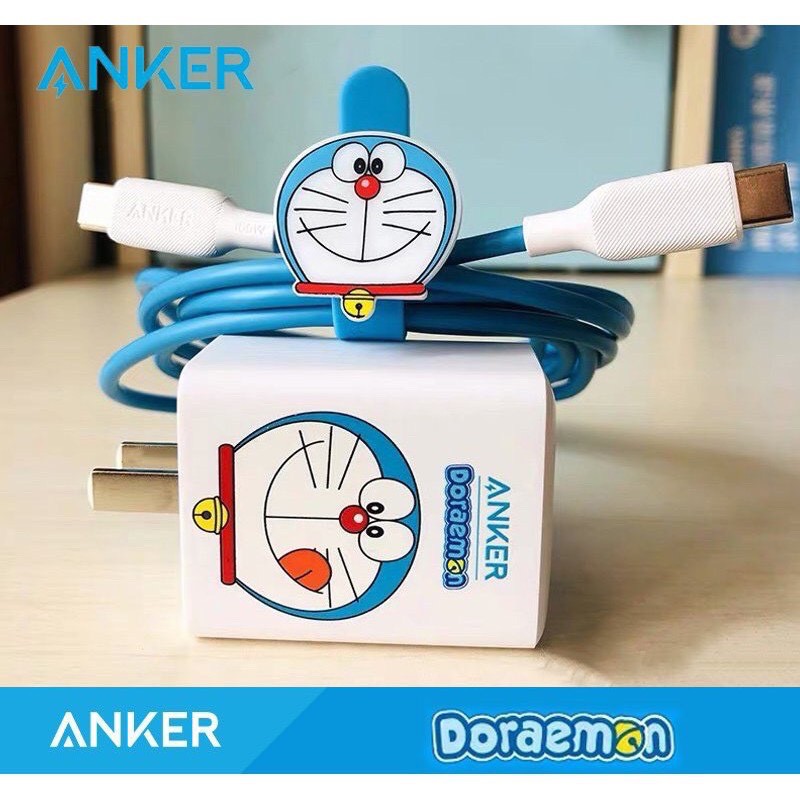 Bộ Sạc ANKER 65W cho Laptop Macbook Phiên Bản Doraemon Sạc A2718 + Cáp A8856