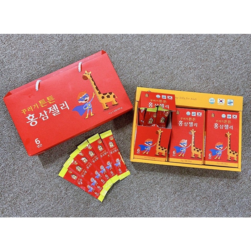 Thạch Hồng Sâm Trẻ Em Korea Red Ginseng Jelly For Kids 450g