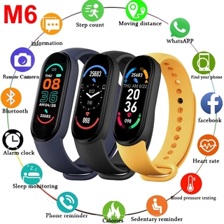 Đồng Hồ Thông Minh Đa Năng Theo Dõi Tình Trạng Sức Khỏe M6 2021