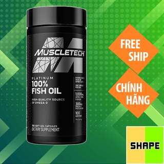 Omega 3 | Dầu Cá Omega 3 Cao Cấp | Muscletech Platinum Fish Oil 100 Viên - Chính Hãng