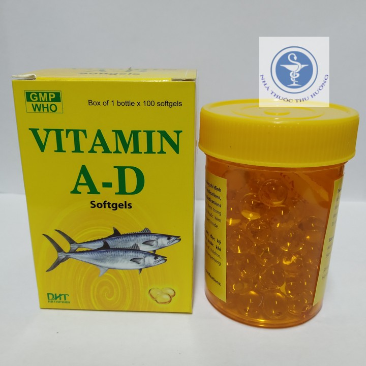 Vitamin A-D lọ 100 viên | Thế Giới Skin Care