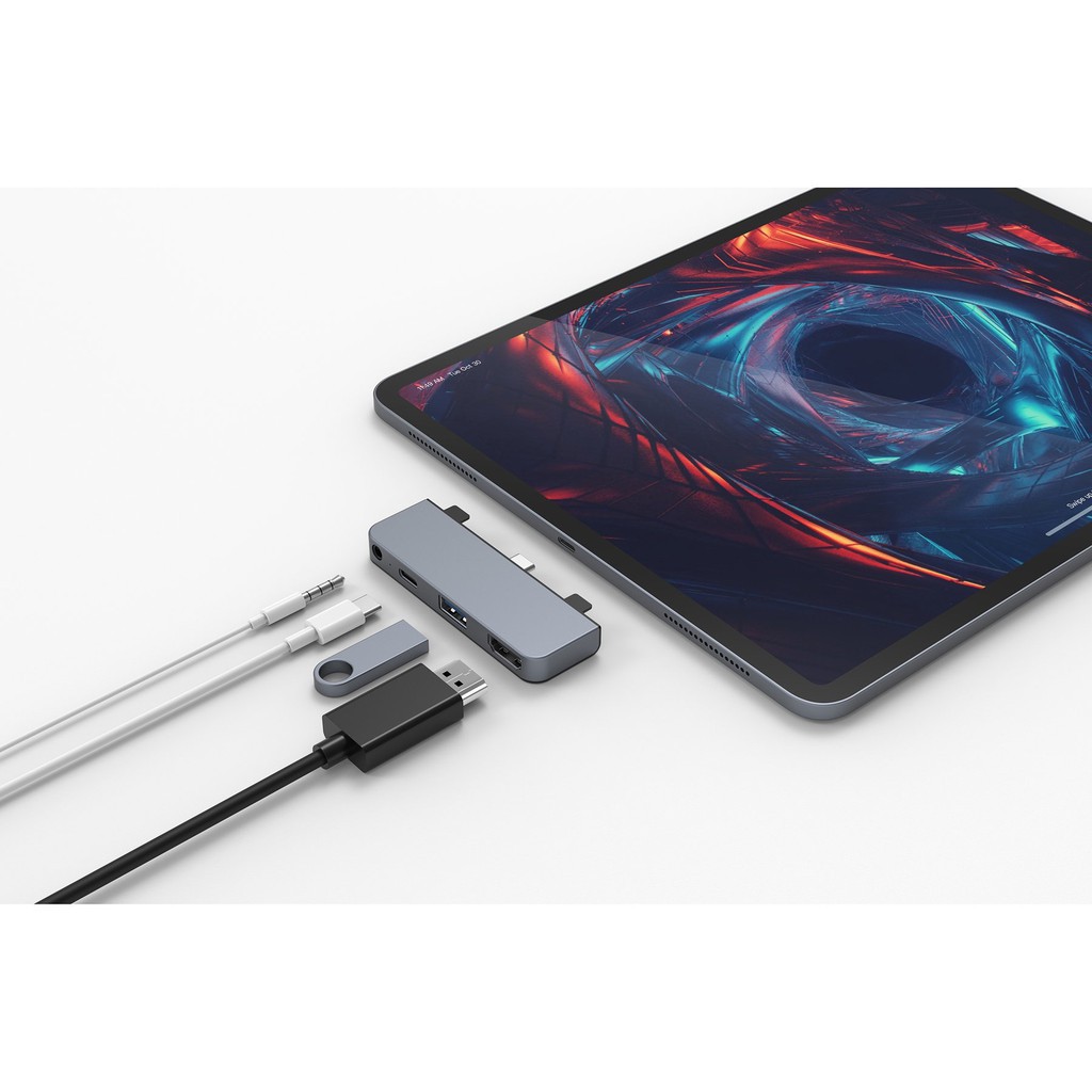 CỔNG CHUYỂN CHUYÊN DỤNG HYPERDRIVE IPAD 4 IN 1 HDMI 4K/30HZ USB-C HUB [Freeship 10k]