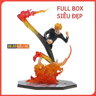 Mô hình Sanji đá lửa 17cm 🔥TẶNG QUÀ🔥 Mô hình One Piece Sanji tạo dáng đẹp