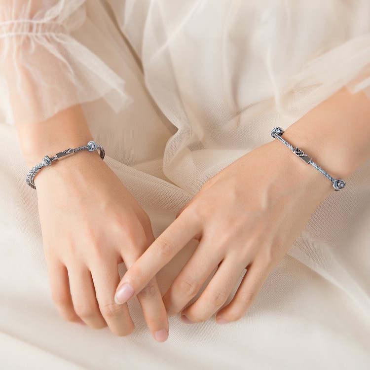 Vòng Tay Đôi Dây Dệt Thủ Công Núi &amp; Biển - LTD01 - Bảo Ngọc Jewelry