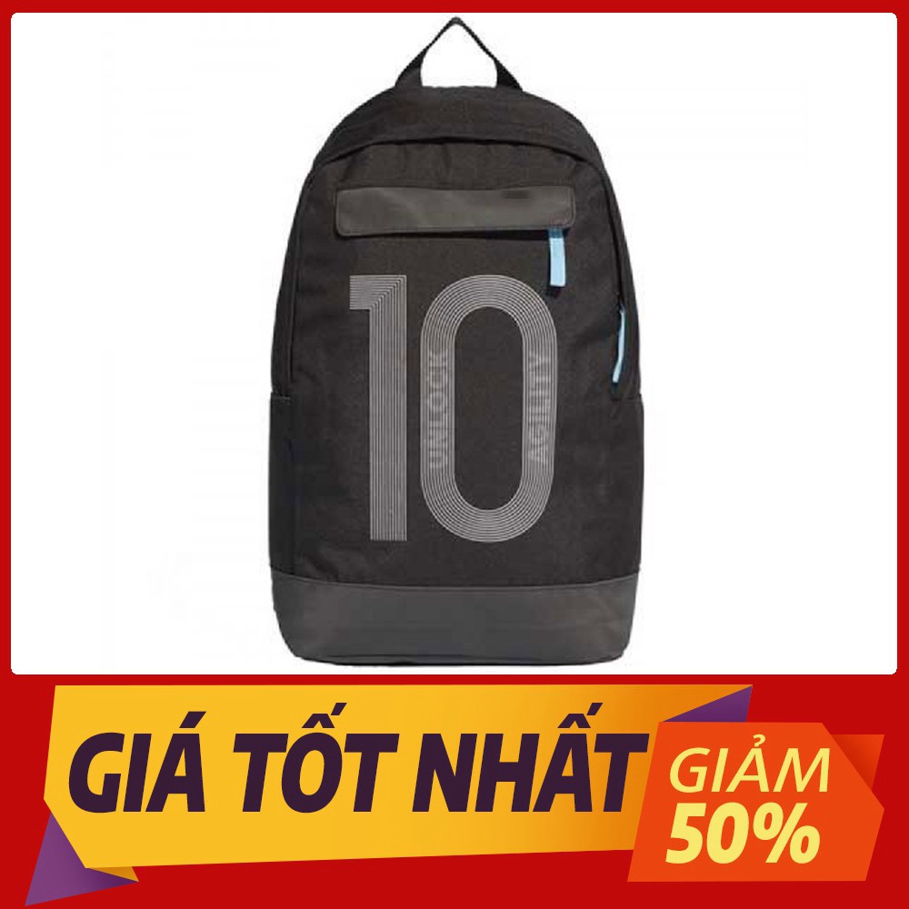 Balo A.didas Messi số 10 cực đẹp, chất liệu bền, dành cho đi học đi chơi màu đen phối vàng - 5AM STOR