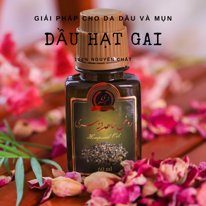 Dầu dưỡng da dầu, da mụn nguyên chất- Dầu dưỡng da Iran nguyên chất, dung tích: 60 ml